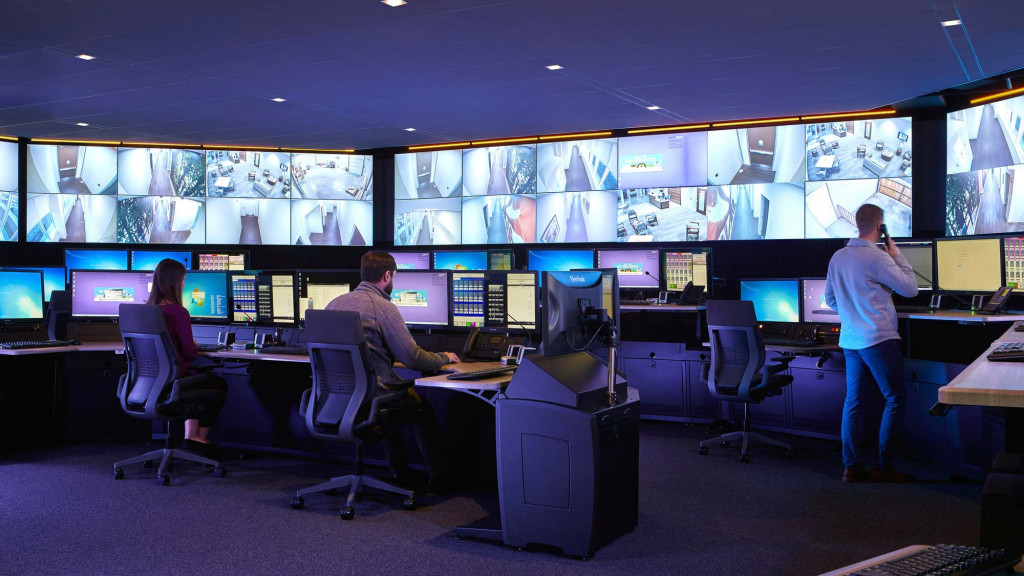 Command center real-time data visualization dashboard